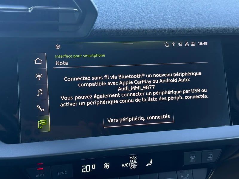 Photo de la voiture AUDI A3 SPORTBACK TFSI Mild Hybrid 116 S tronic 7 Design